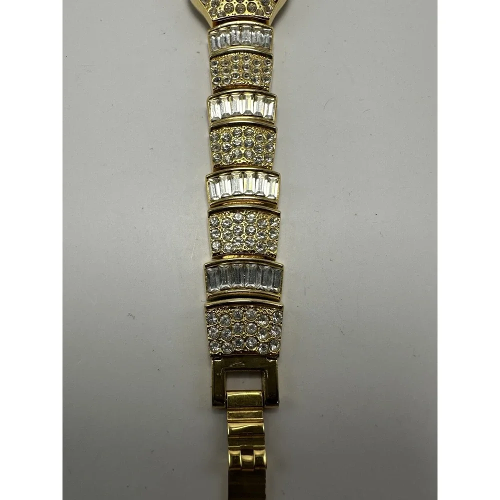 Xanadu Ladies Watch White Crystals New Battery 24MM 7.25